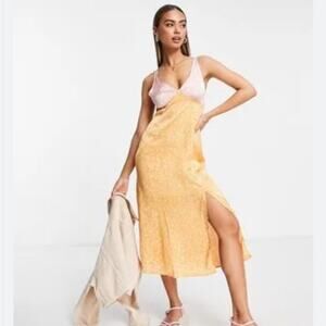 Stradvarius Midi Daisy dress floral size L ASOS mix-match